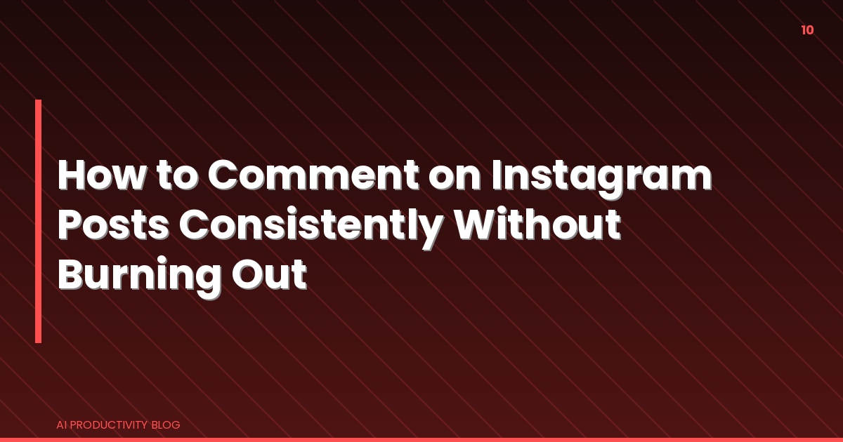 Blog cover for How to Build a Better Instagram Caption Workflow With AI