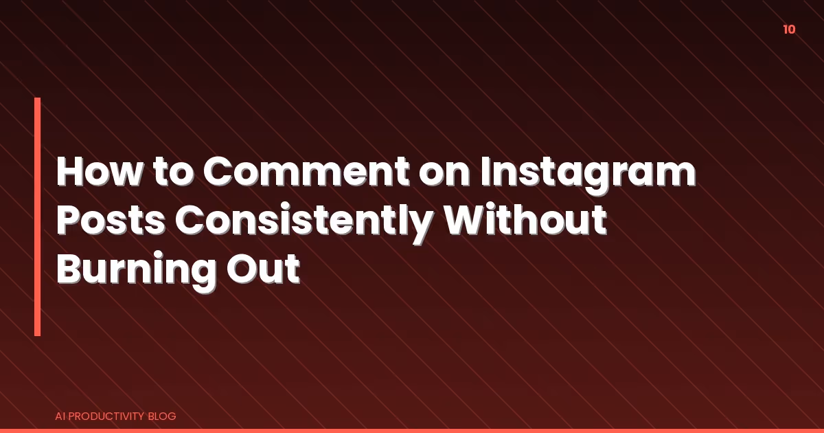 Blog cover for How to Build a Better Instagram Caption Workflow With AI